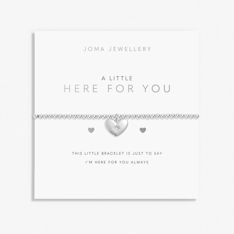 A Little 'Here For You' Silver Plated Bracelet