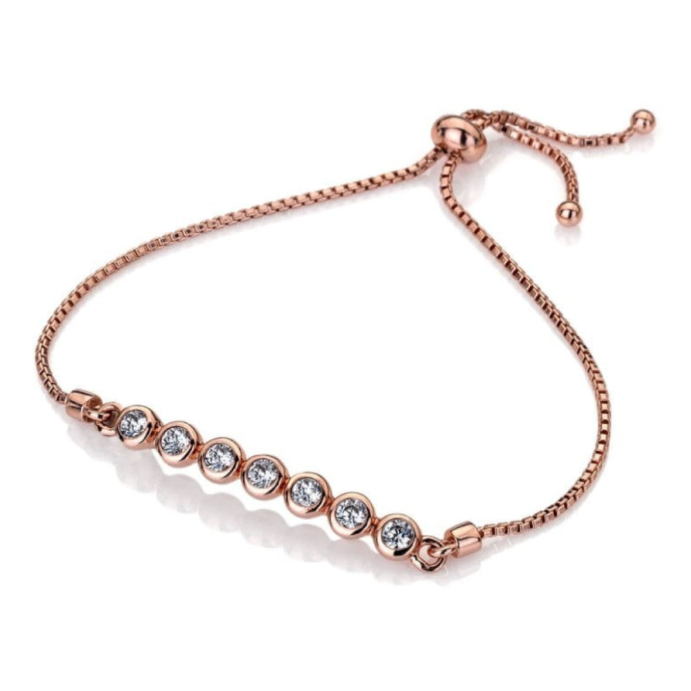 Luminoso Bracelet - Rose Gold Plated - 7 balls