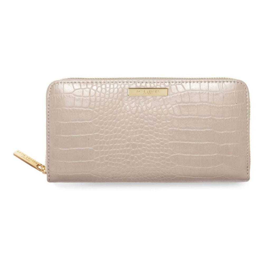 CELINE LARGE CROC PURSE - Oyster - 10x20x2.5cm