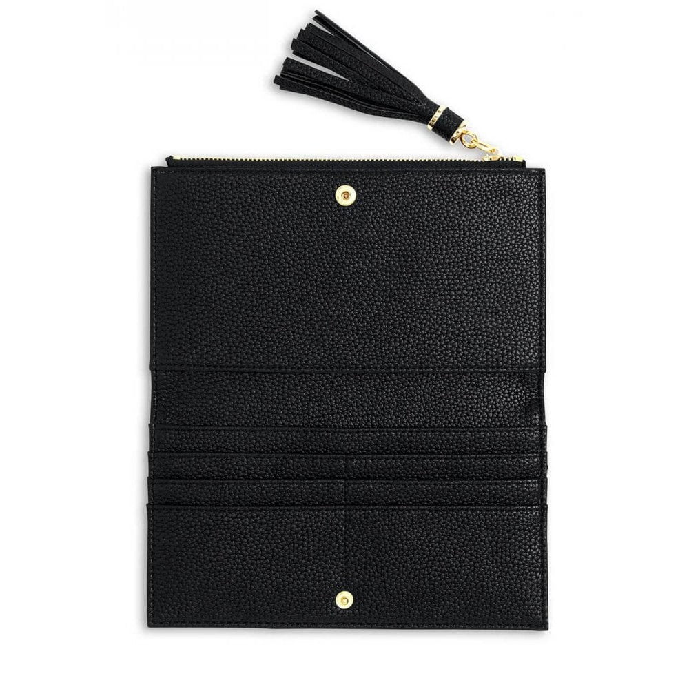 Tassel Fold Out Purse | Black