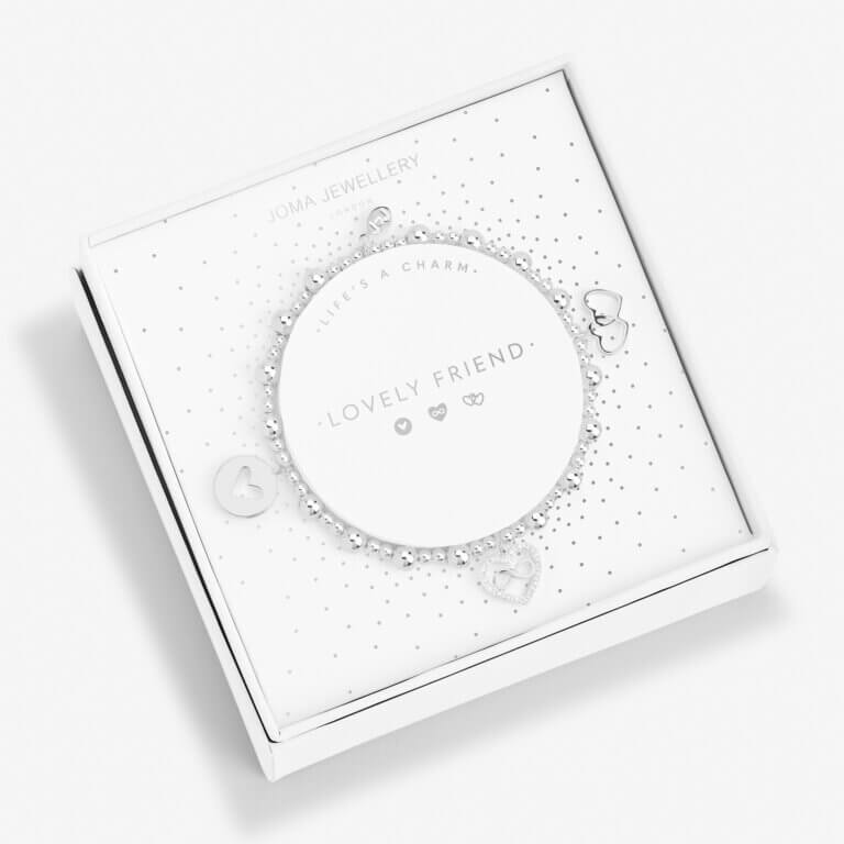 Life's A Charm | Lovely Friend | Silver | Charm Bracelet | 17.5cm Stretch
