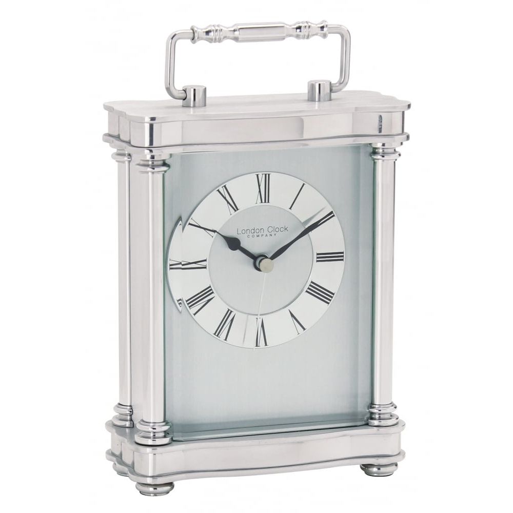 Silver Finish Carriage Clock