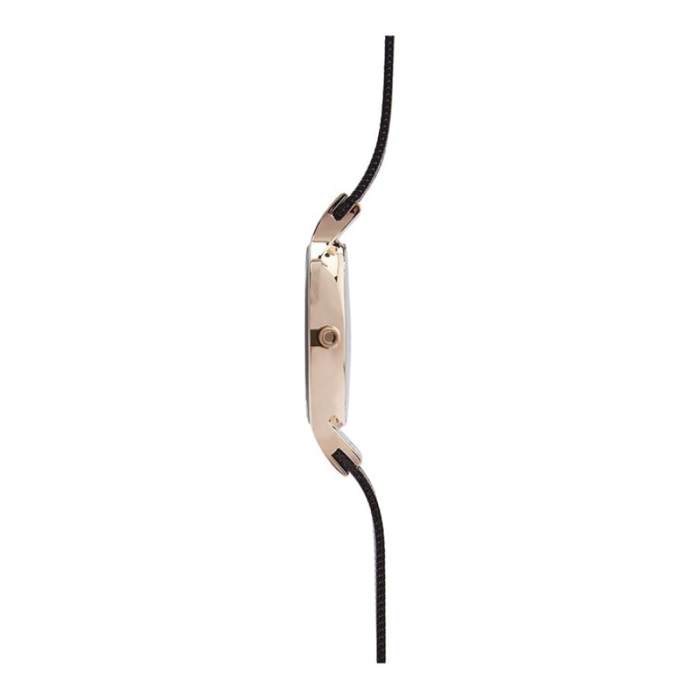 SKY- WALNUT Rose Gold Plated Stainless Steel Mesh Bracelet Watch