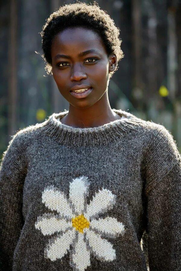 Daisy Sweater Bark