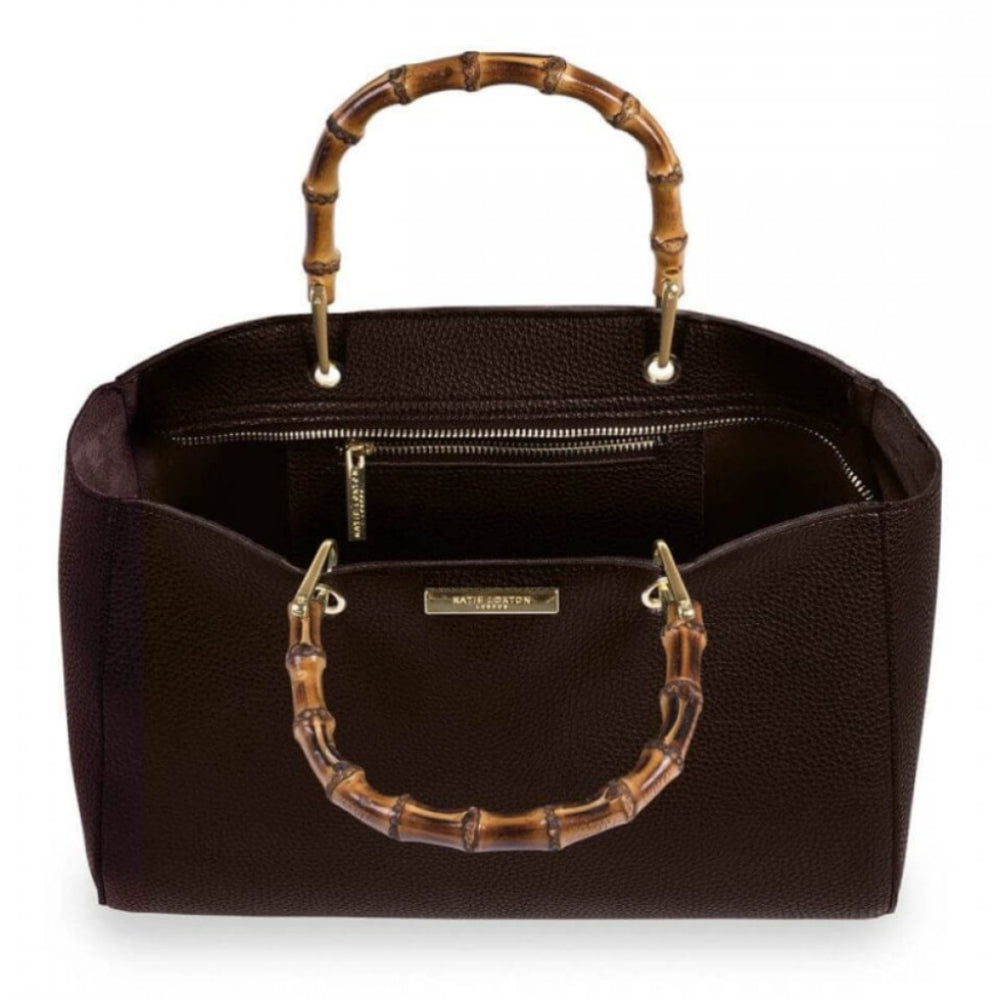 Avery Bamboo Bag | Mocha | 20 X 33 X 18cm