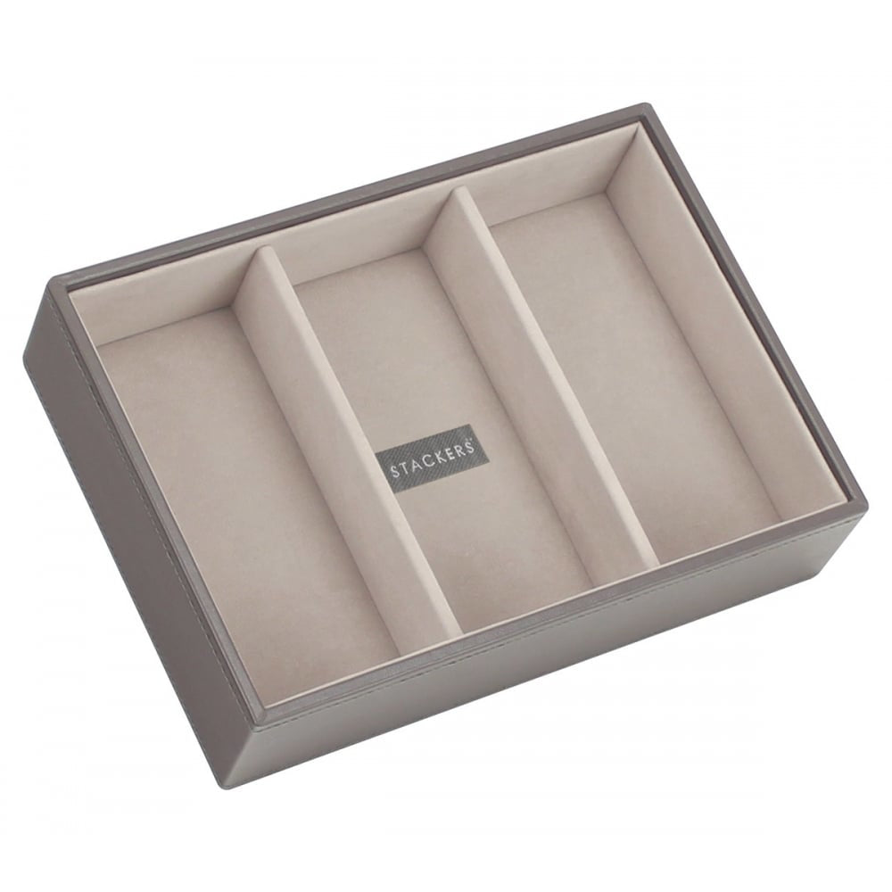 Classic Mink Grey Large Section Jewellery Tray