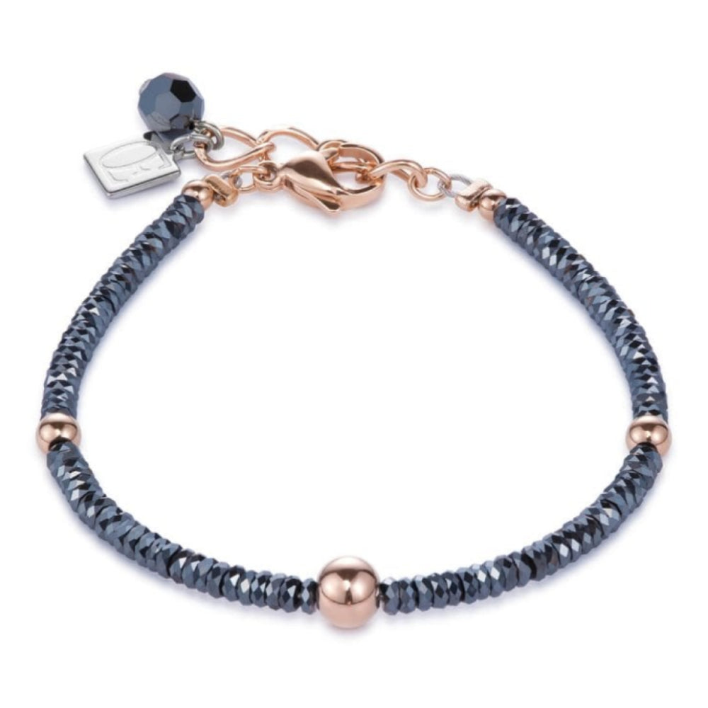 Hematite & Rose Gold Bracelet