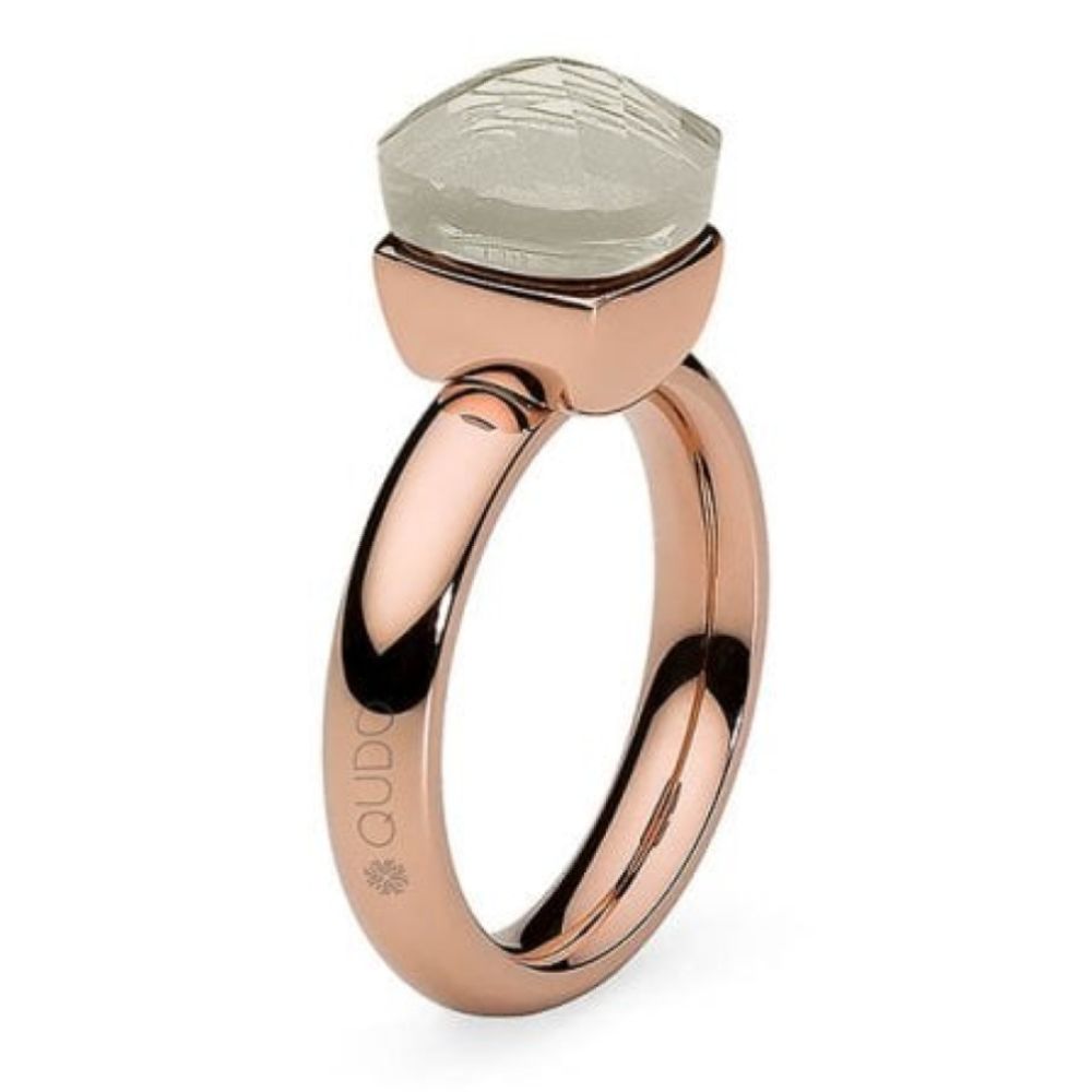 Ring FIRENZE Big (RG/P) White Topaz