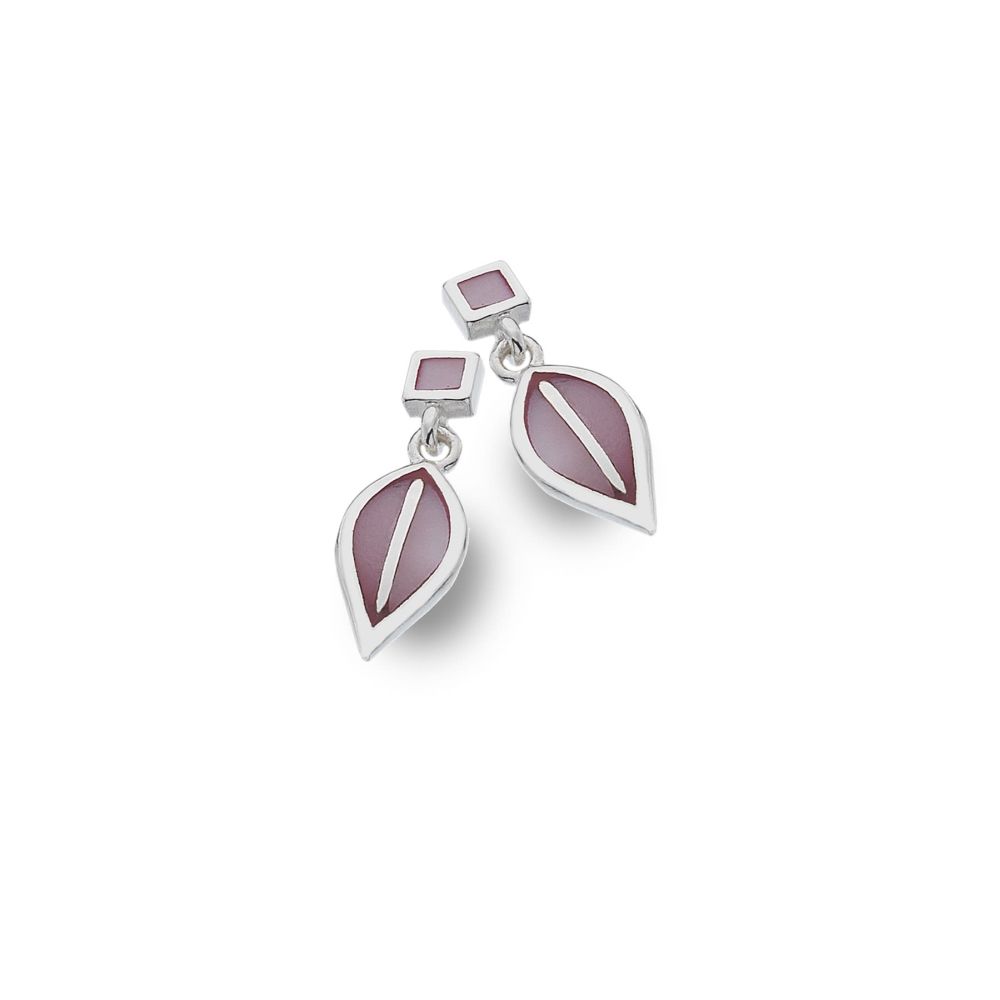 Mackintosh Pink MOP Square & Teardrop Earrings