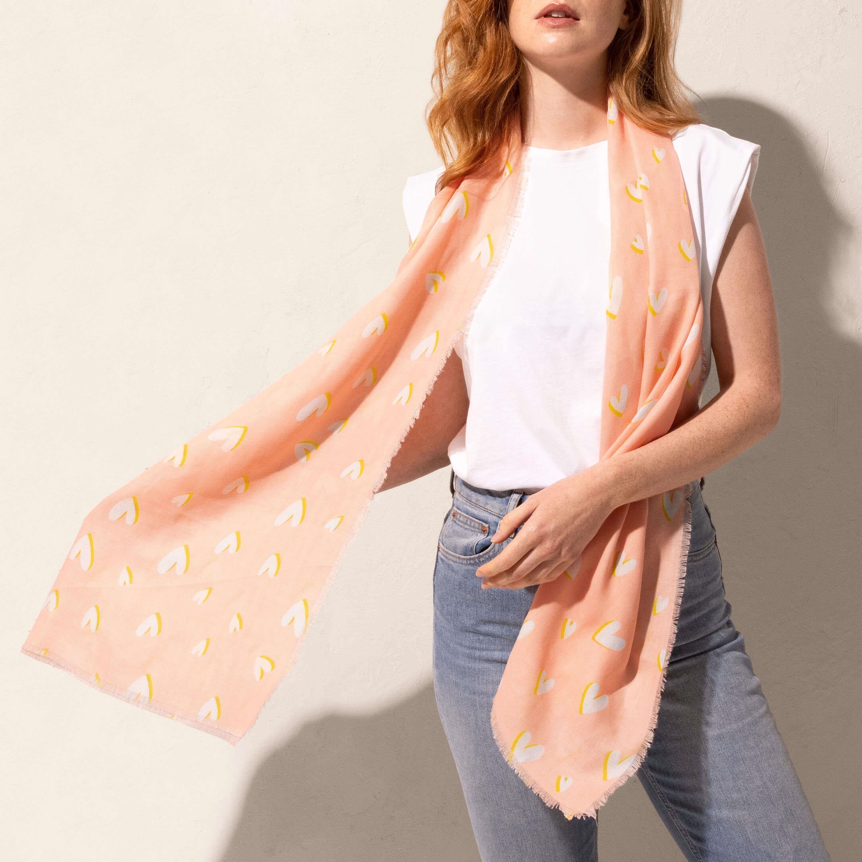 Heart | Peach/ Ochre | 184 X 86cm
