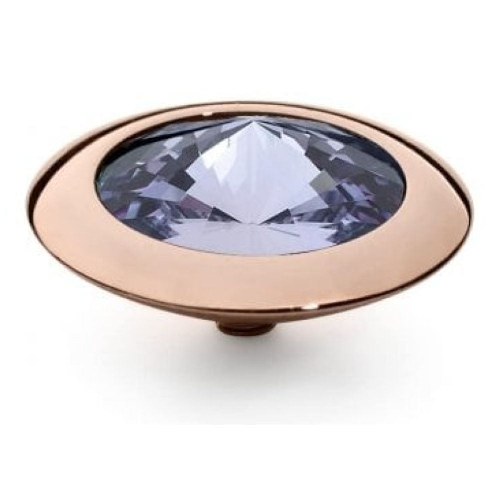 Famosa Rose Gold 16mm Tondo Ring Top Provence Lavender