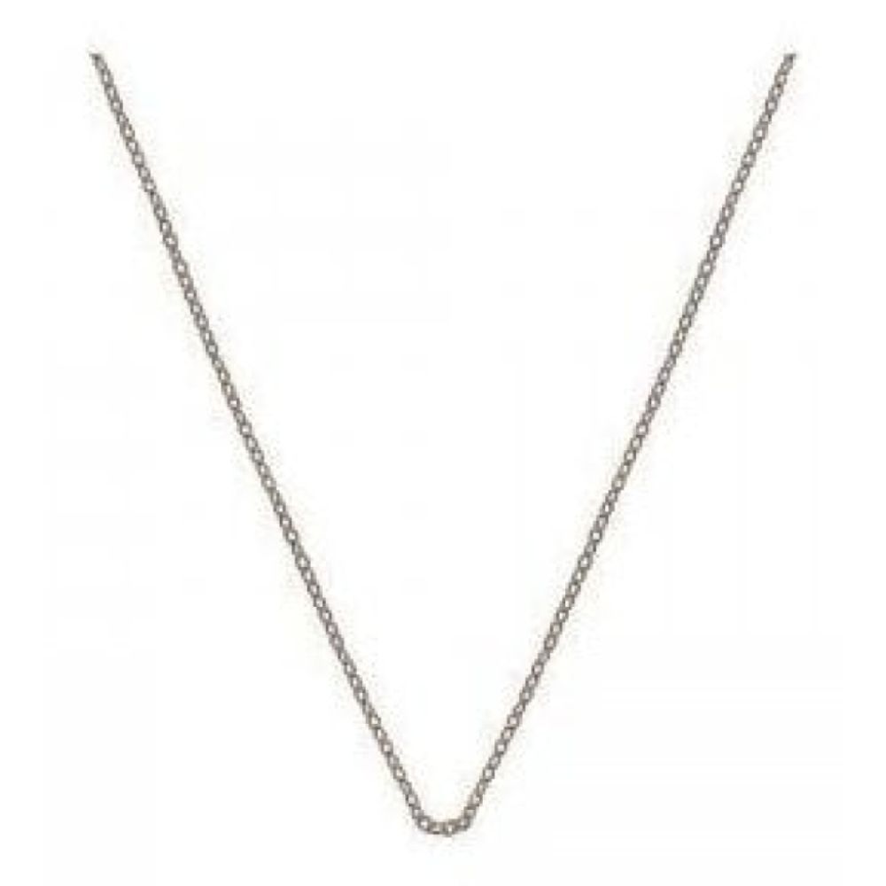 Rose Gold Plate Sterling Silver Trace Chain 24"