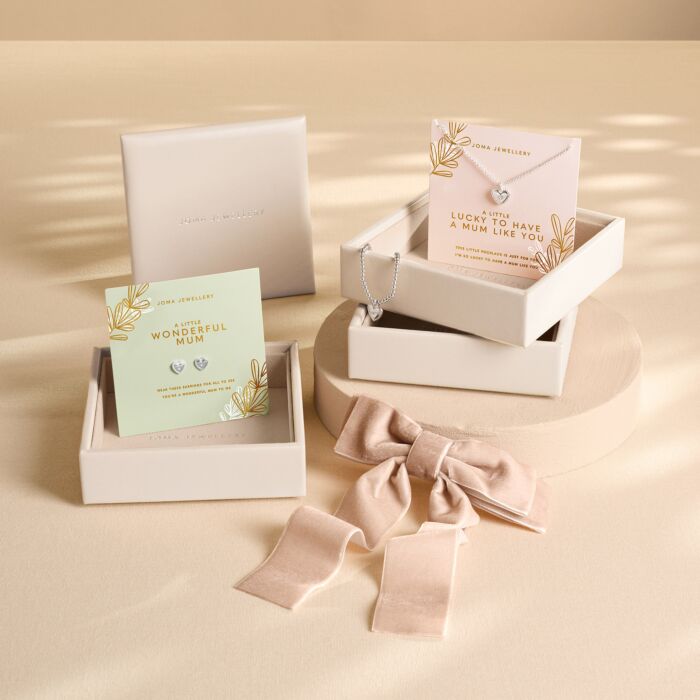 Celebration Stack 'Wonderful Mum' Bracelet, Necklace & Earrings Gift Set