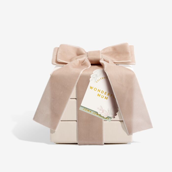 Celebration Stack 'Wonderful Mum' Bracelet, Necklace & Earrings Gift Set