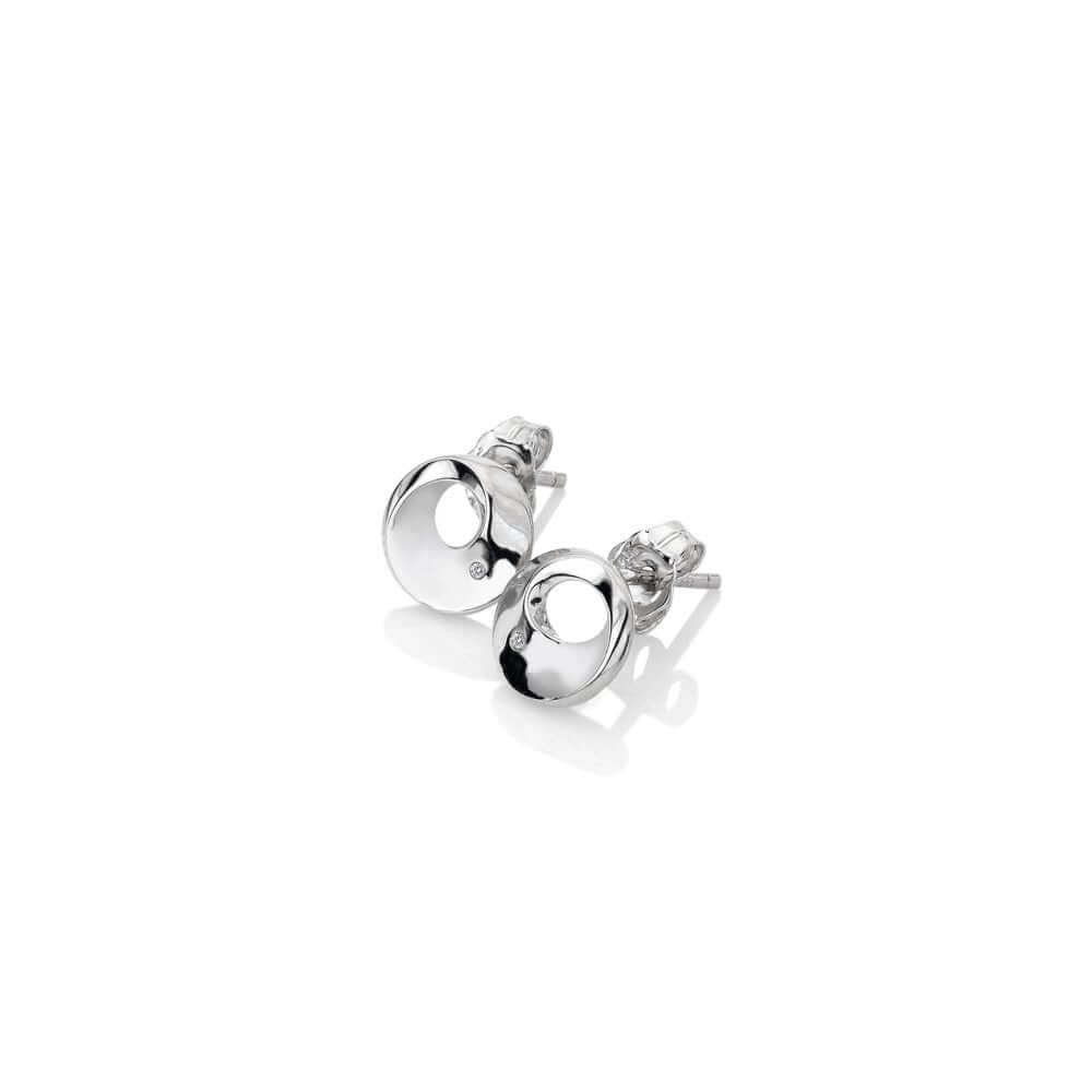 Quest Circle Stud Earrings - Plain