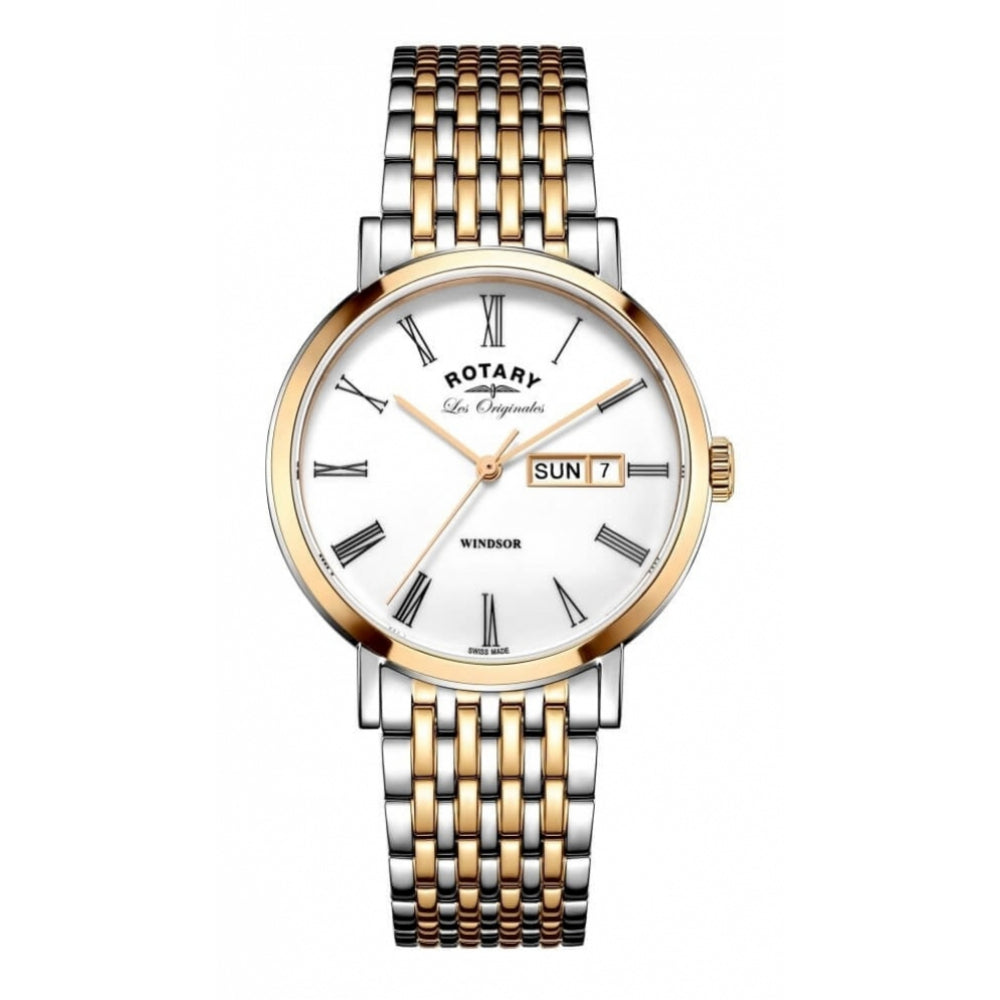 Rose Gold Plated Day Date Gents Wristwatch