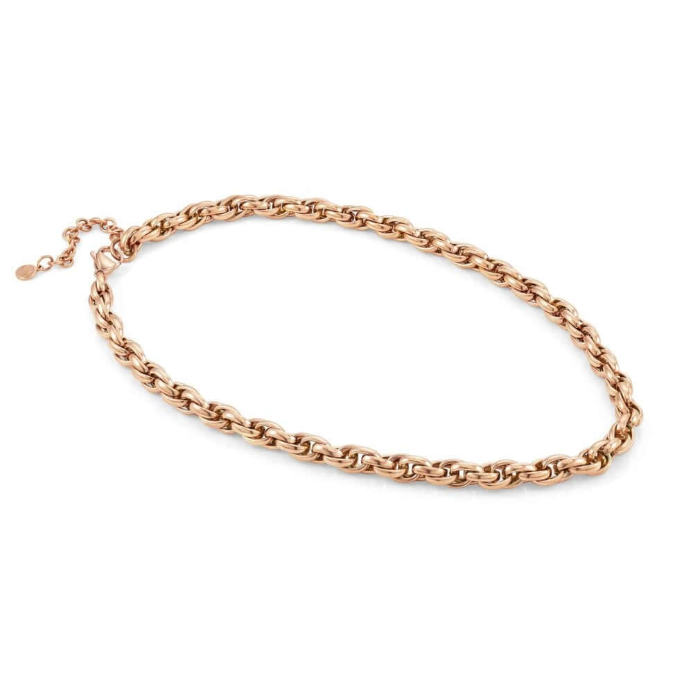 Silhouette Rose Gold Tone Chain Necklace
