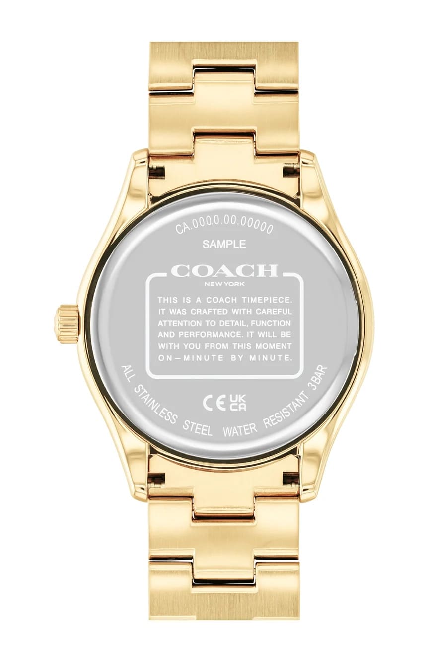 Brooks Black Dial With Gold-Tone Bracelet Ladies Watch