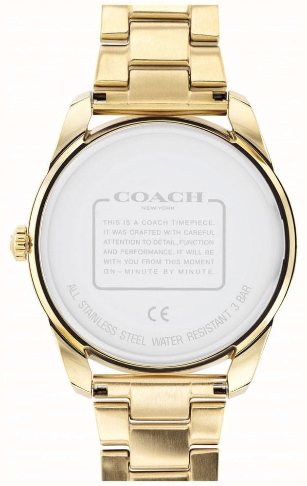 Preston Gold Plated Steel Bracelet With Crystal Set Dial Ladies Watch