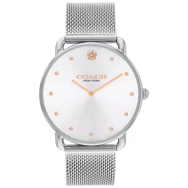 Elliot Silver Dial With Stainless Steel Mesh Bracelet Ladies Watch