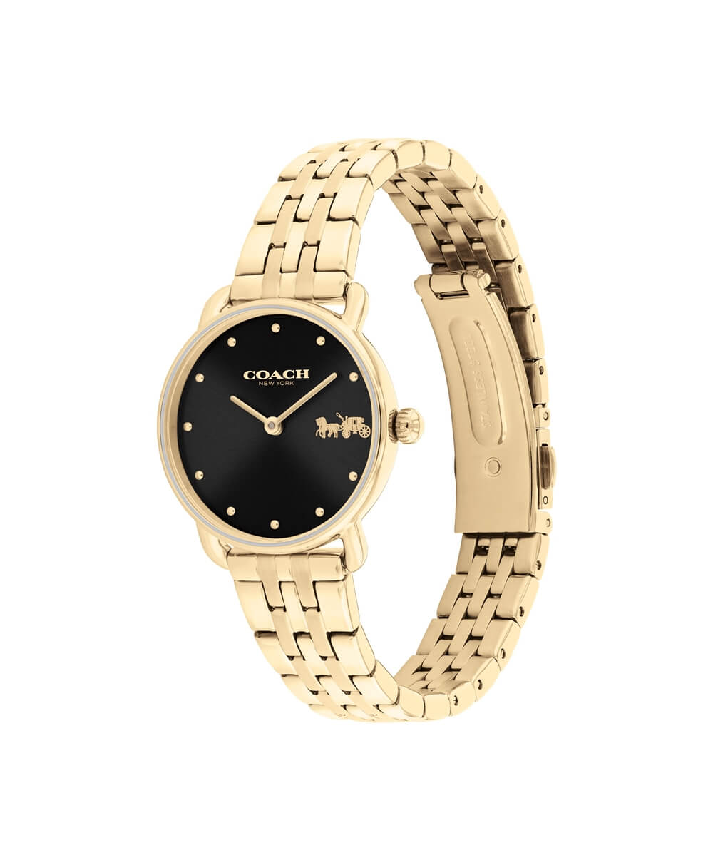 Elliot Black Dial With Gold-Tone Bracelet Ladies Watch
