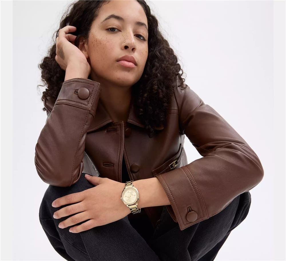 Kitt Gold Dial With Gold-Tone Bracelet Ladies Watch