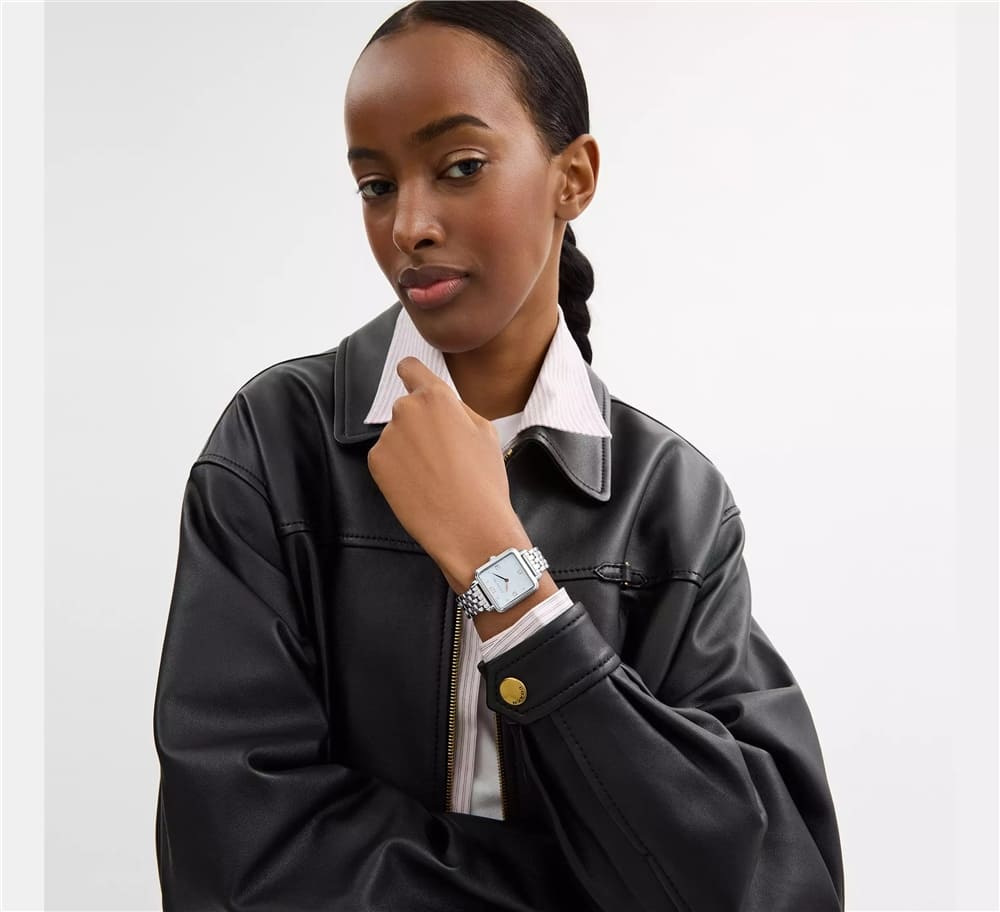 Cass Stainless Steel Light Blue Dial Ladies Watch