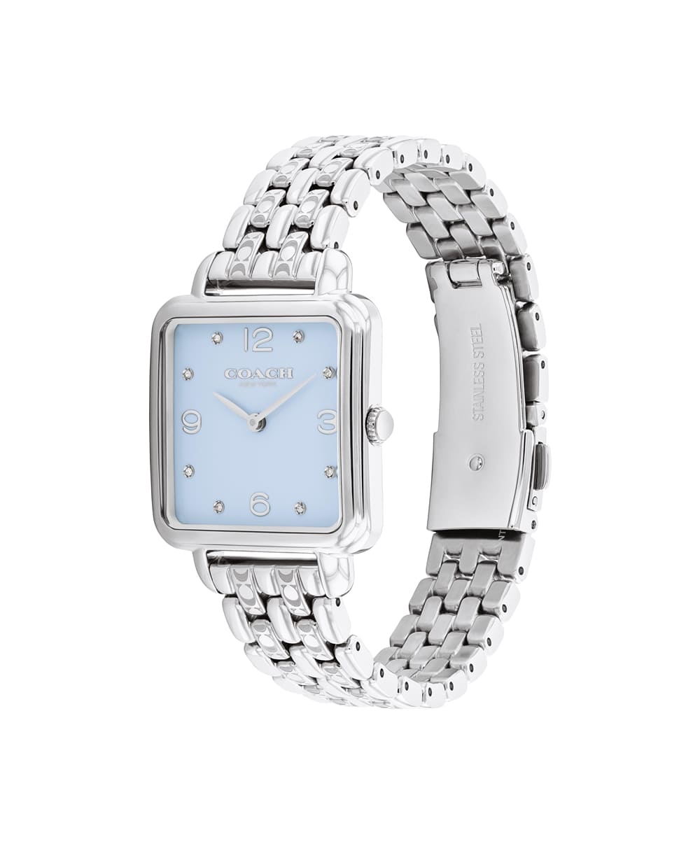 Cass Stainless Steel Light Blue Dial Ladies Watch