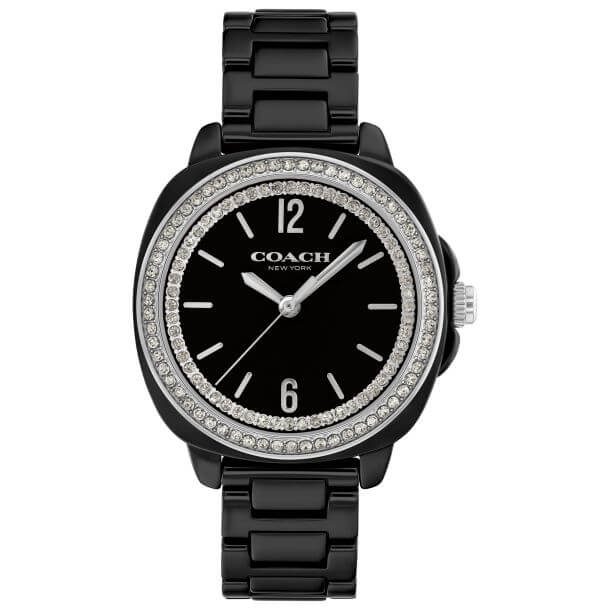 Kitt Black Dial With Black Ceramic Bracelet Ladies Watch