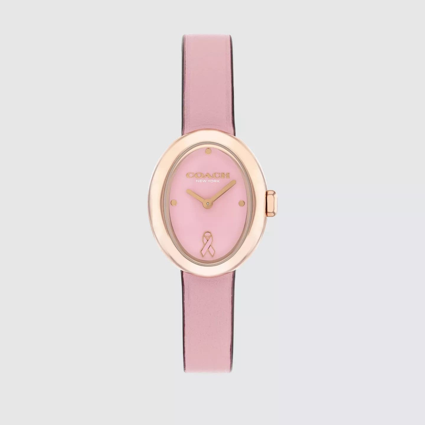 Sammy Lacquered Pink Dial With Pink Leather Strap Ladies Watch