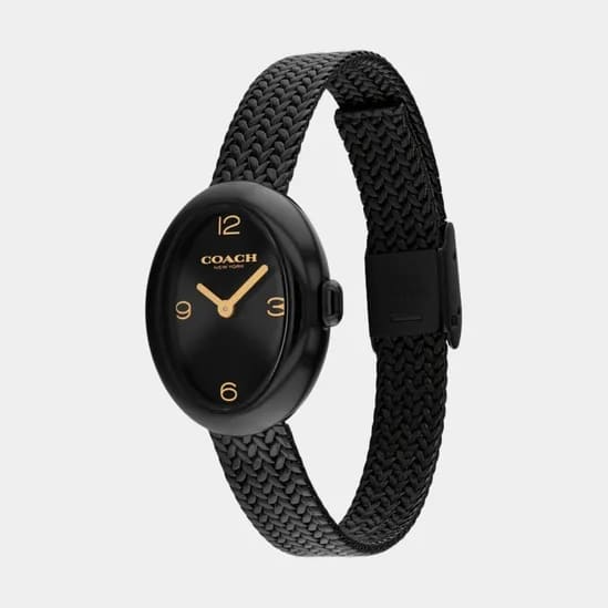 Sammy Black Dial With Black IP Mesh Bracelet Ladies Watch