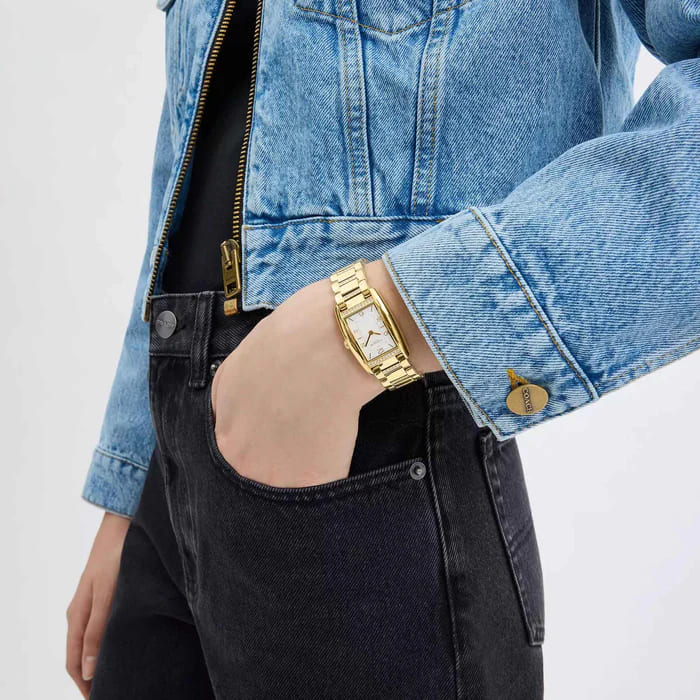 Reese Light Gold Dial With Gold-Tone Bracelet Ladies Watch