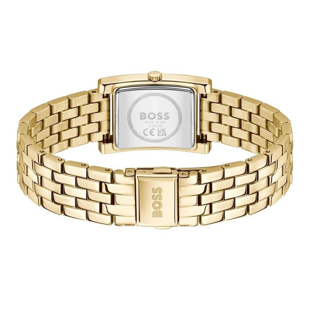 Green Sunray Dial With Gold PVD Stainless Steel Bracelet Ladies Watch