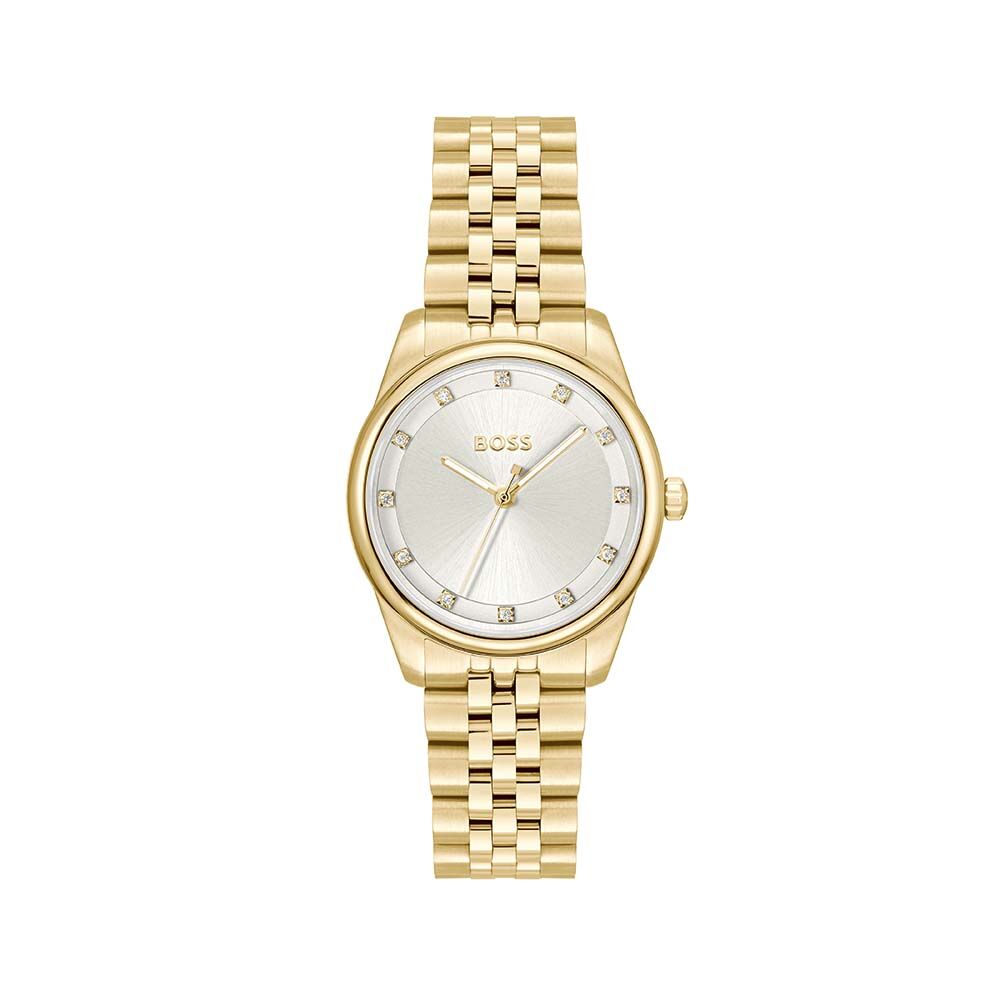 GRACEFUL PRECIOUS Silver Dial With Gold PVD Stainless Steel Bracelet Ladies Watch