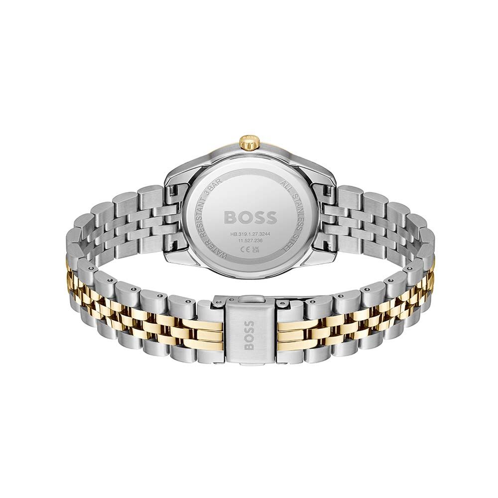 GRACEFUL PRECIOUS Black Dial With Two Tone Stainless Steel Bracelet Ladies Watch