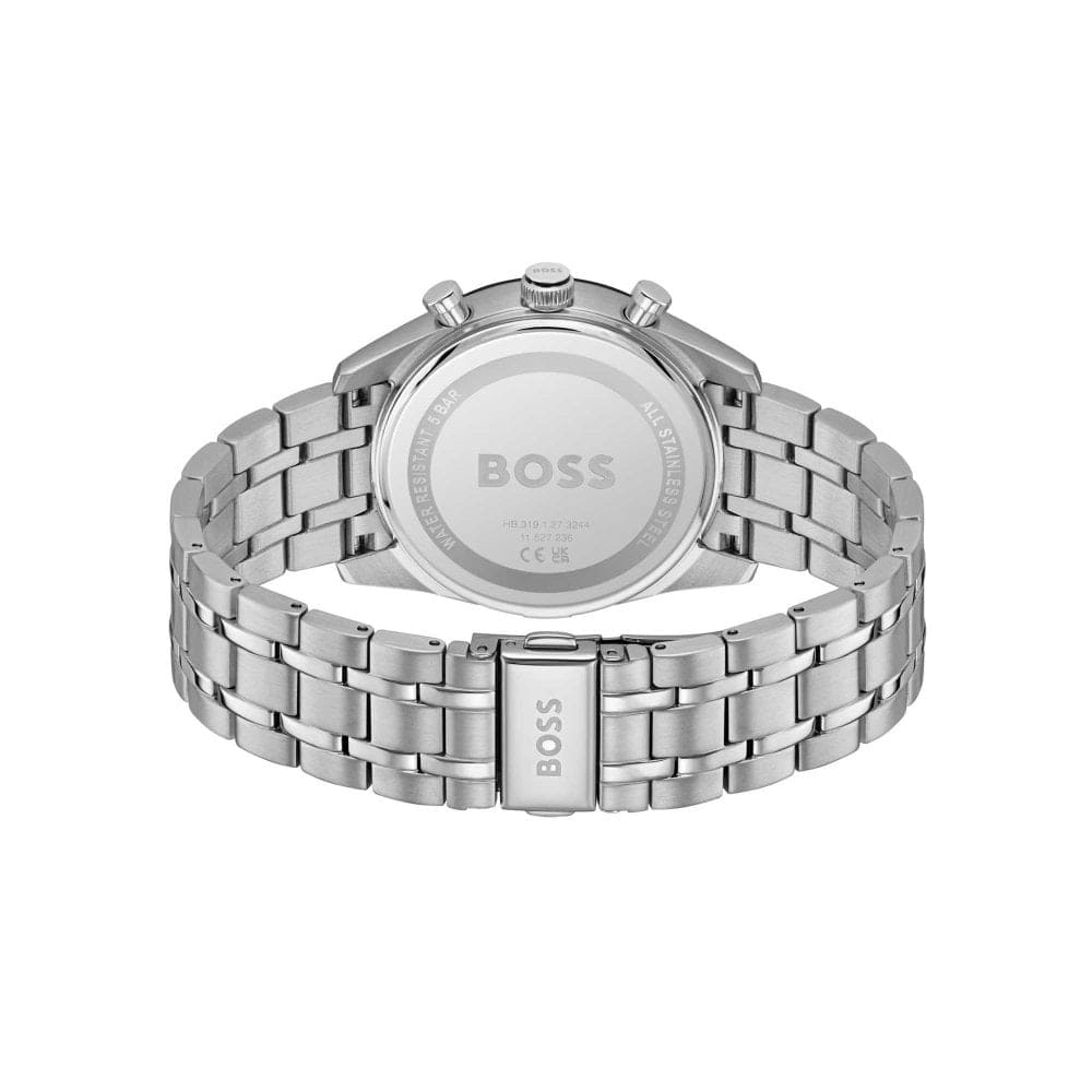 TOURMASTER Dual-Time Blue Dial With Stainless Steel Bracelet Mens Watch