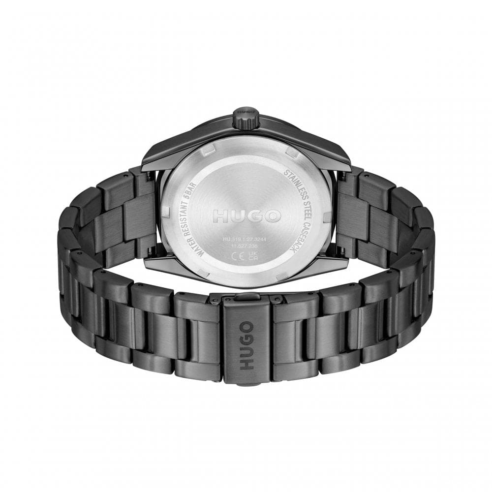 #BRIGHT SPORT Black Dial With Black PVD Bracelet Mens Watch