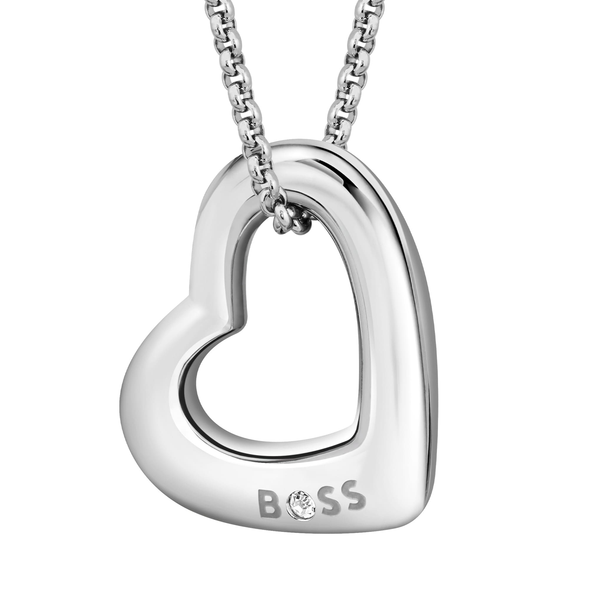 Silver-Tone Honey Boundless Heart Pendant Necklace