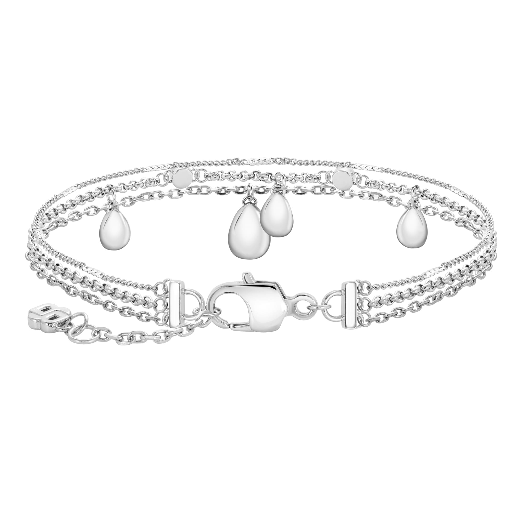 Selena Teardrop Crystal Stainless Steel Bracelet