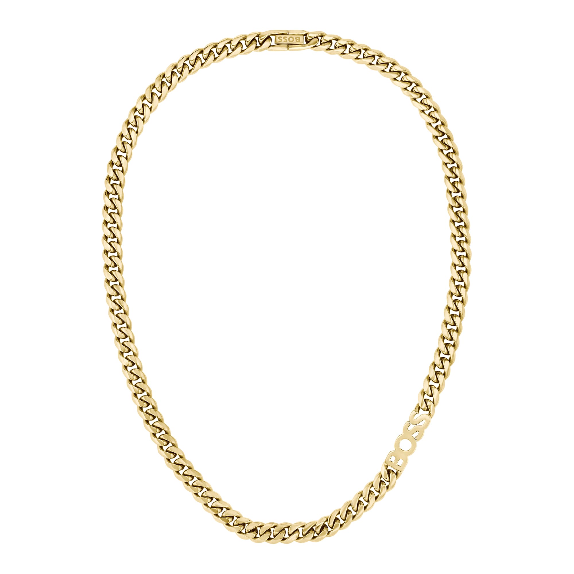 Kassy Gold Plated Chain Mens Necklace