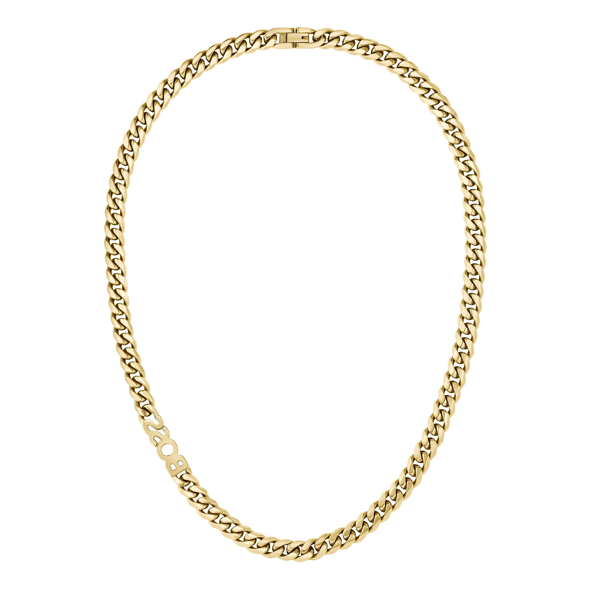 Kassy Gold Plated Chain Mens Necklace