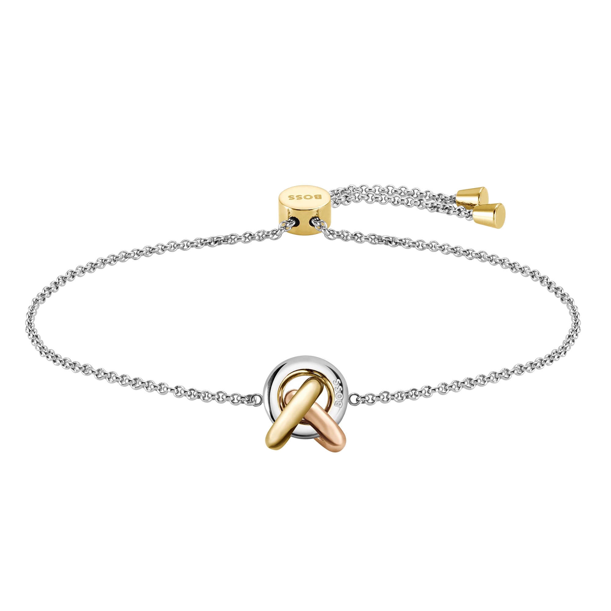 Harmonie Tri-Tone Love Knot Bracelet
