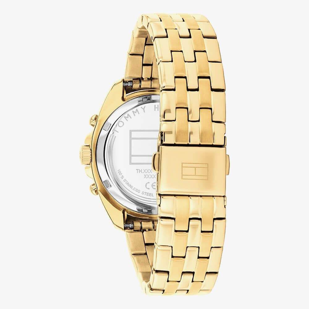 Mellie Multifunction Gold Dial With Gold PVD Bracelet Womens Watch