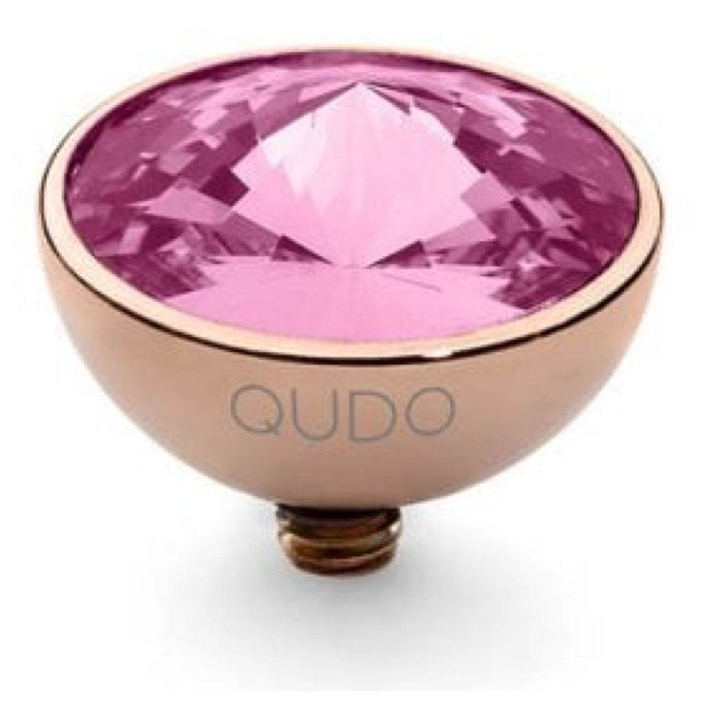 Famosa Rose Gold 11.5mm Bottone Ring Top Rose