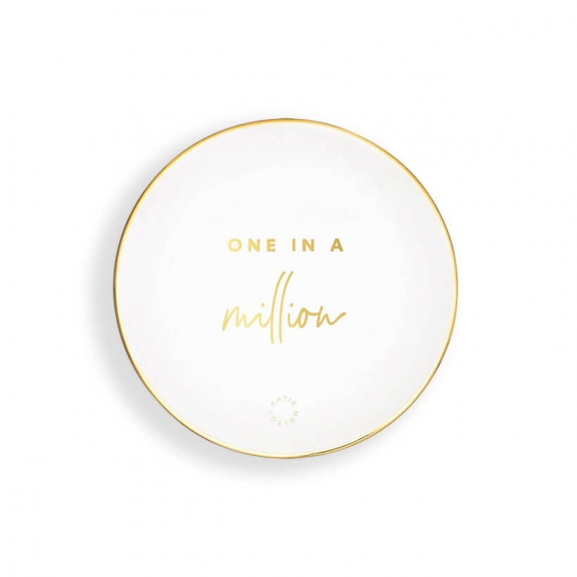 Round Trinket Dish | One In A Million | White