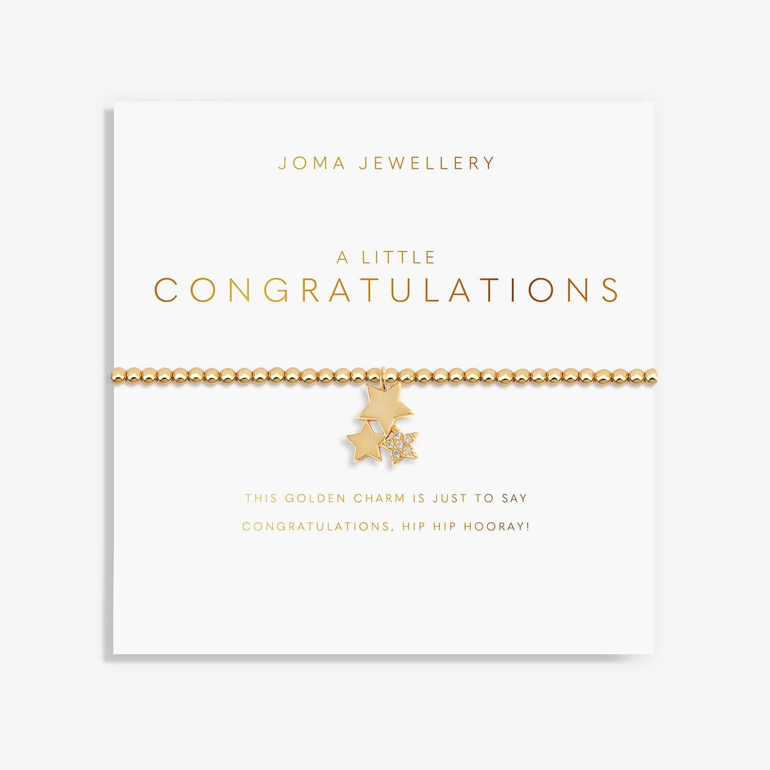 Golden Glow A Little 'Congratulations' Bracelet