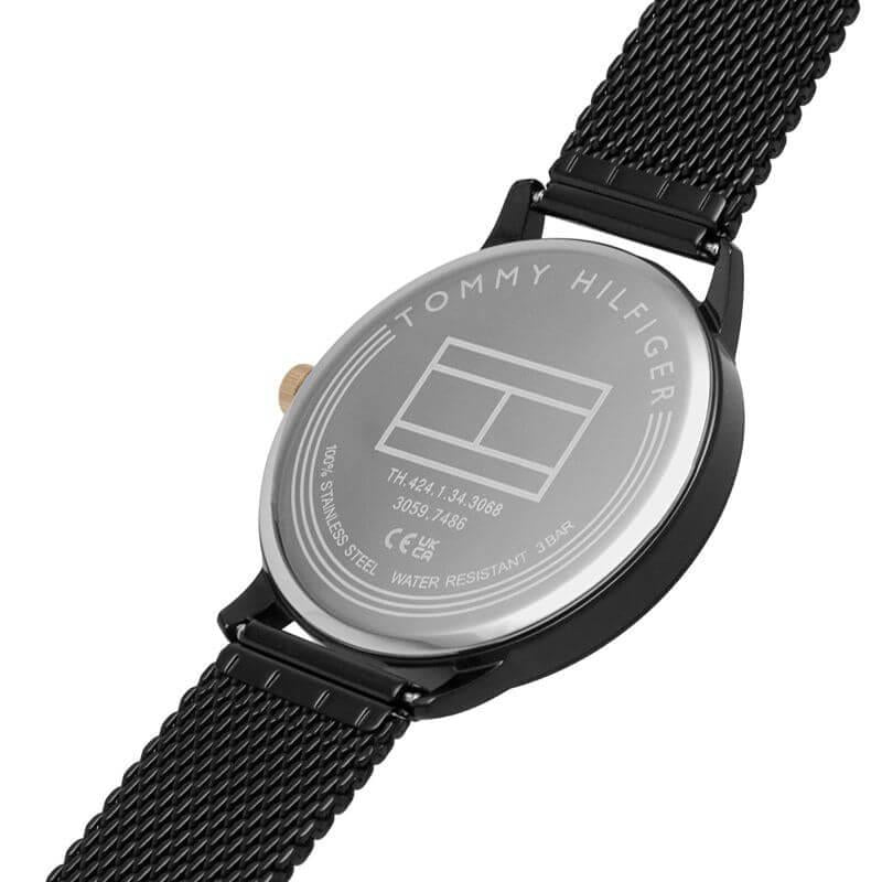 Hendrix Black Dial & Black Mesh Strap Gents Watch