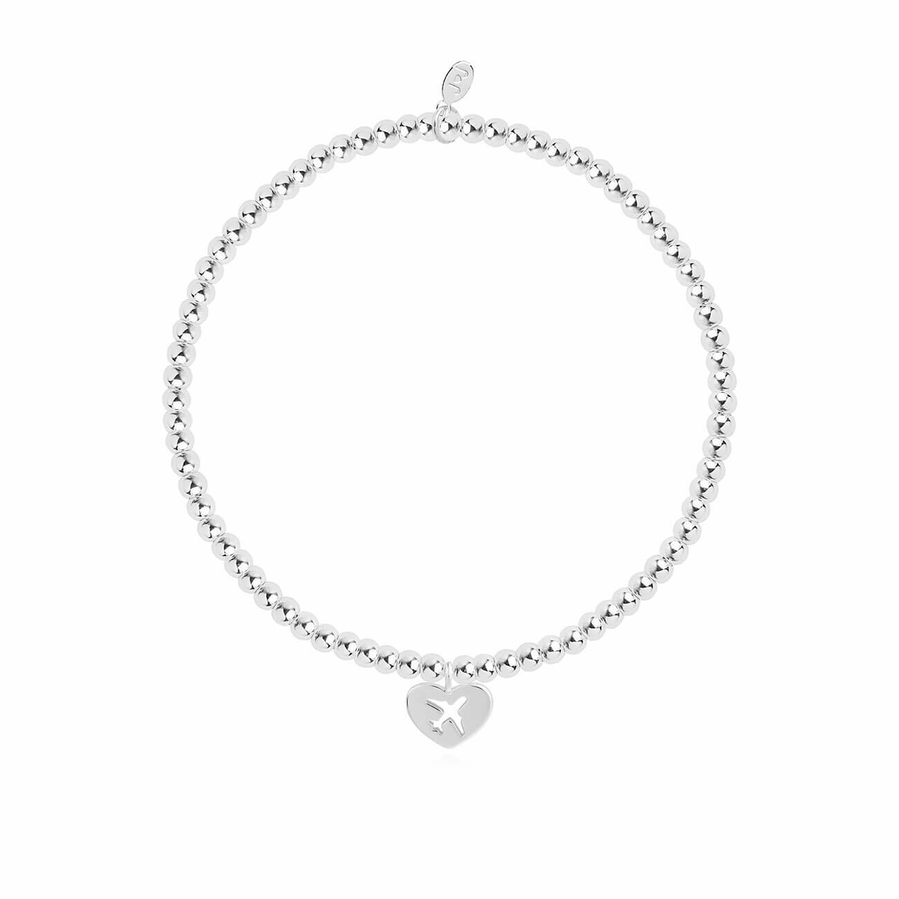 A Little | Life Is An Adventure | Silver | Bracelet | 17.5cm Stretch