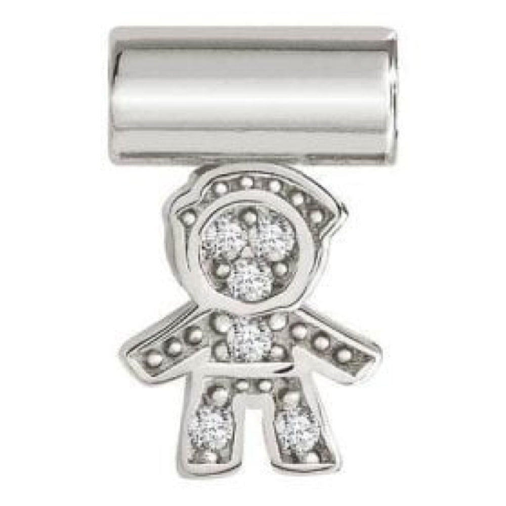 Seimia Silver Cubic Zirconia Baby Boy
