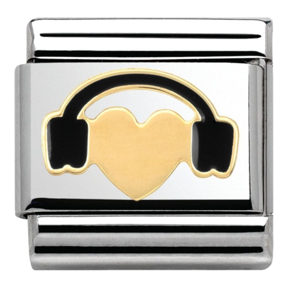 Classic Gold Heart Headphones Link